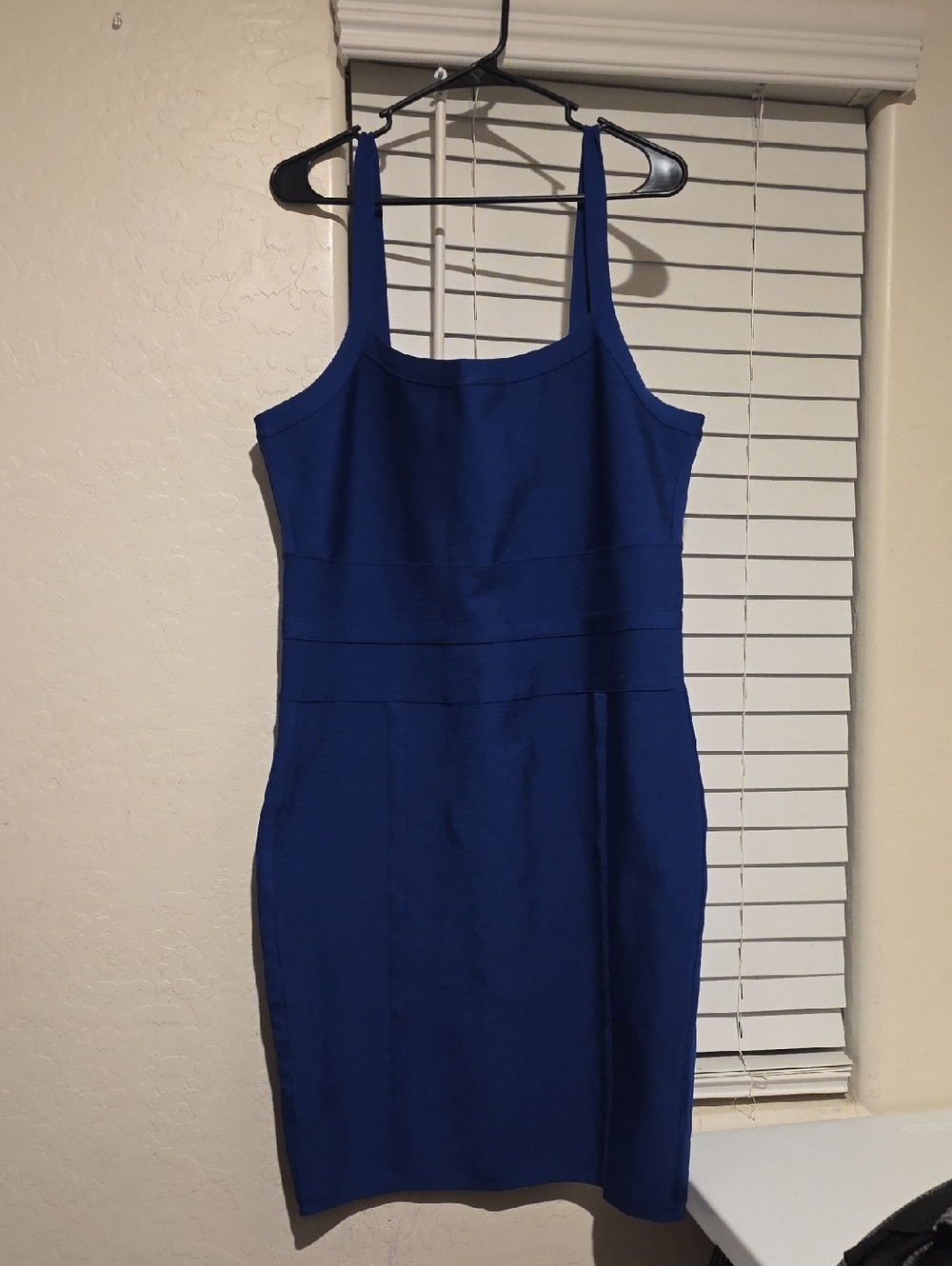 BOLD elements Royal Blue Mini Sheath Dress
